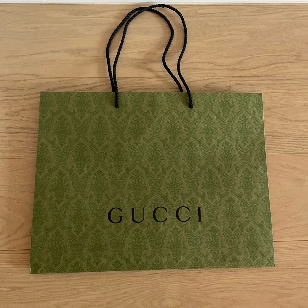 Gucci paper bag 19” x 14”